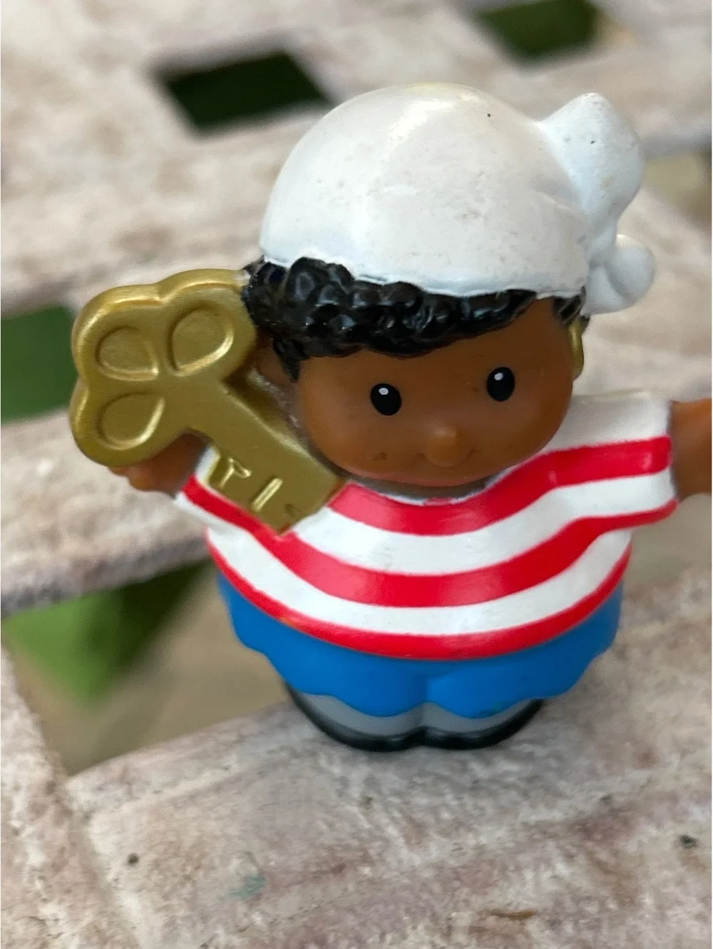 Fisher-Price Little People Pirate Figure with Wind-Up Key